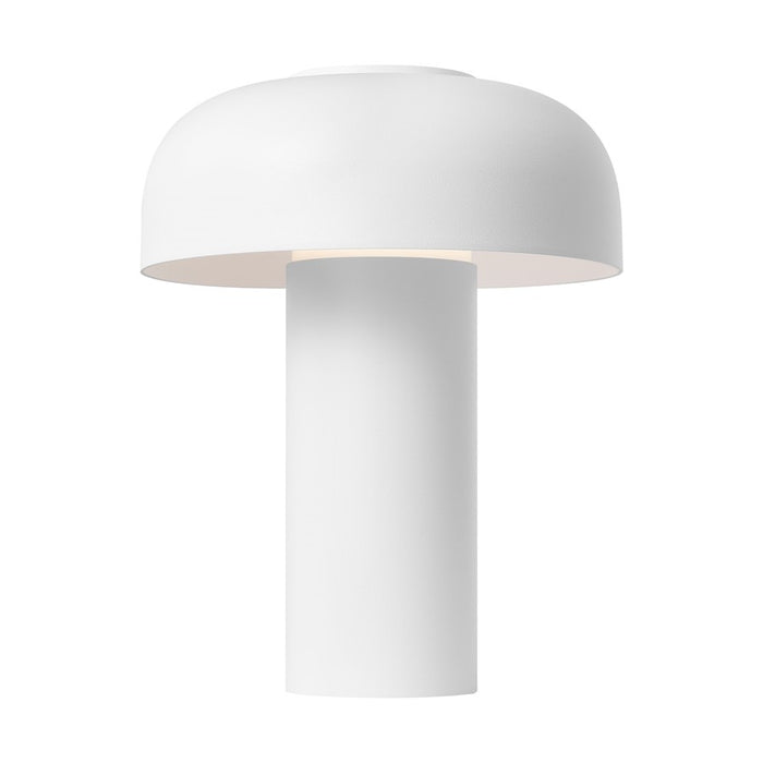 Visual Comfort Modern Louver 7" Rechargeable Table Lamp, White