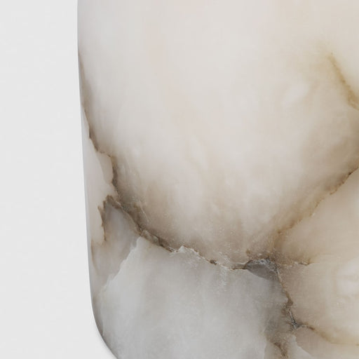 Visual Comfort Mod Caspe Alabaster 7" Rechargeable Lamp, BZ