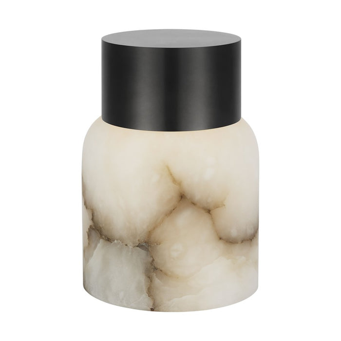 Visual Comfort Mod Caspe Alabaster 7" Rechargeable Lamp, BZ