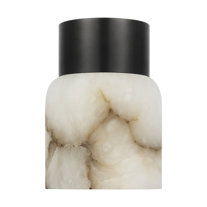 Visual Comfort Mod Caspe Alabaster 7" Rechargeable Lamp, BZ