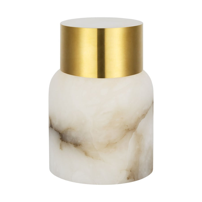 Visual Comfort Mod Caspe Alabaster 7" Rechargeable Lamp, BS