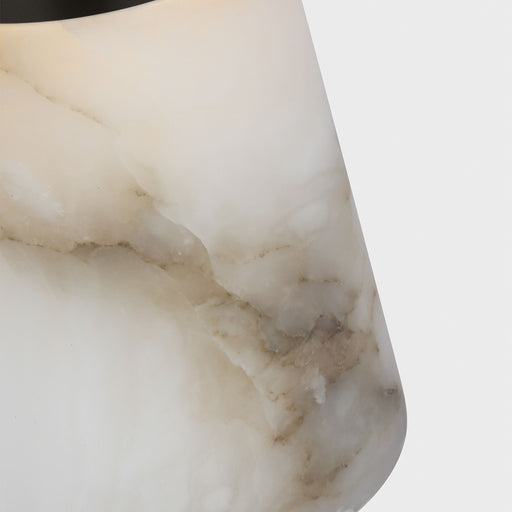 Visual Comfort Mod Caspe Alabaster 8" Rechargeable Lamp, BZ