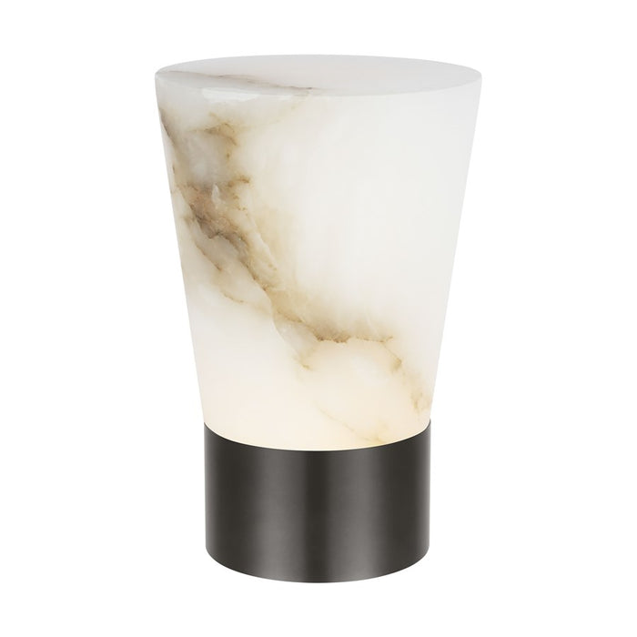Visual Comfort Mod Caspe Alabaster 8" Rechargeable Lamp, BZ