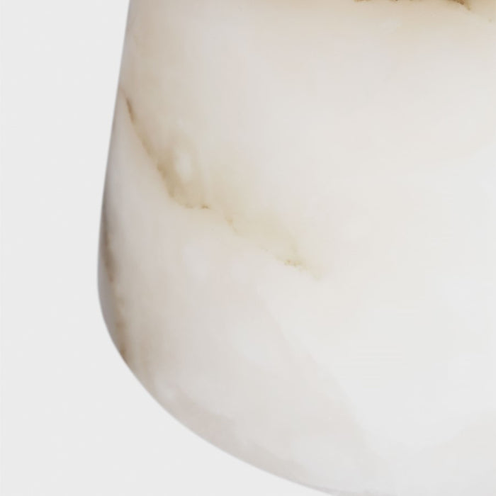 Visual Comfort Mod Caspe Alabaster 8" Rechargeable Lamp, BS