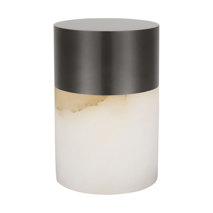 Visual Comfort Mod Caspe Alabaster 6" Rechargeable Lamp, BZ