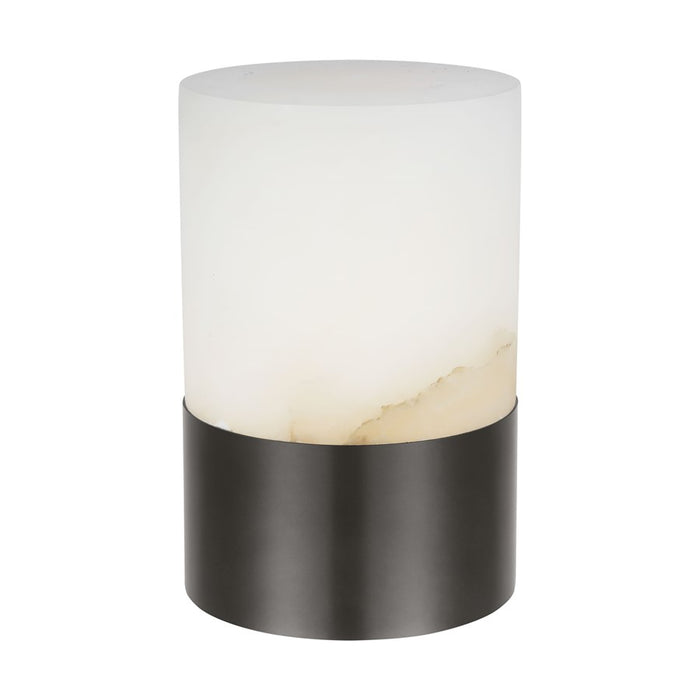 Visual Comfort Mod Caspe Alabaster 6" Rechargeable Lamp, BZ