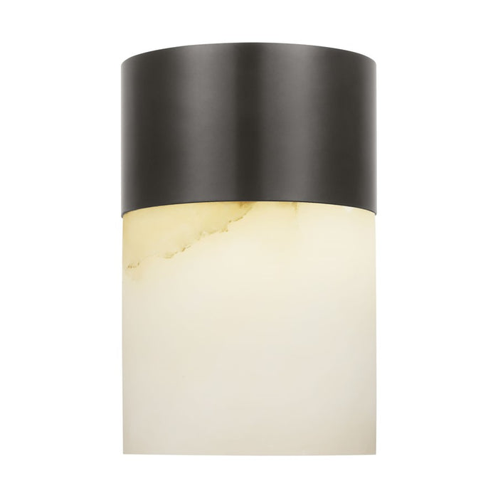 Visual Comfort Mod Caspe Alabaster 6" Rechargeable Lamp, BZ