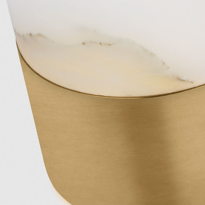 Visual Comfort Mod Caspe Alabaster 6" Rechargeable Lamp, BS