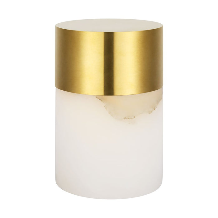 Visual Comfort Mod Caspe Alabaster 6" Rechargeable Lamp, BS