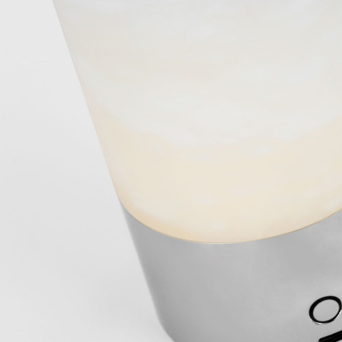 Visual Comfort Mod Caspe Alabaster 6" Rechargeable Lamp, NK