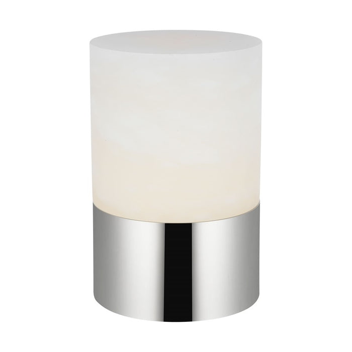 Visual Comfort Mod Caspe Alabaster 6" Rechargeable Lamp, NK