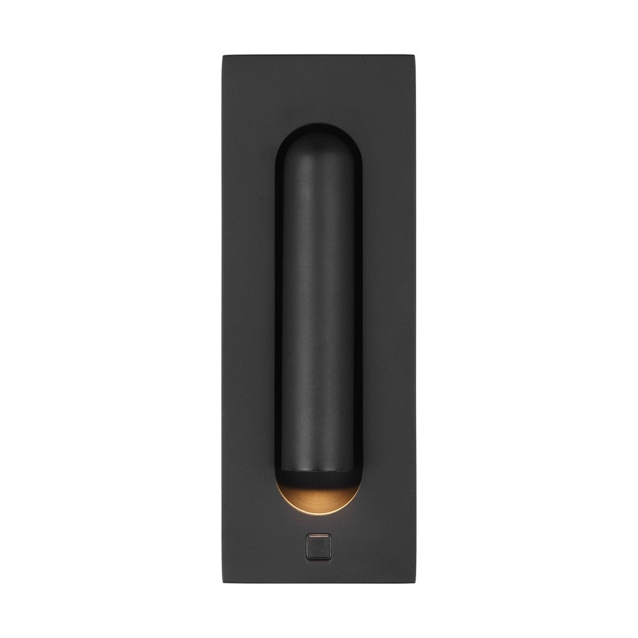 Visual Comfort Modern Ponte 1Lt 7" Task Sconce/277V, Black - SLTS67827B-277