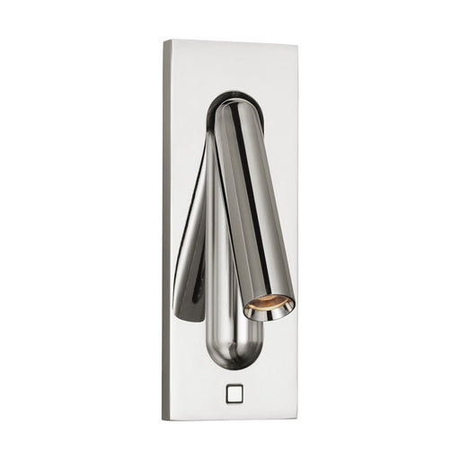 Visual Comfort Modern Ponte 1 Light 7" Task Sconce, Pol Nickel