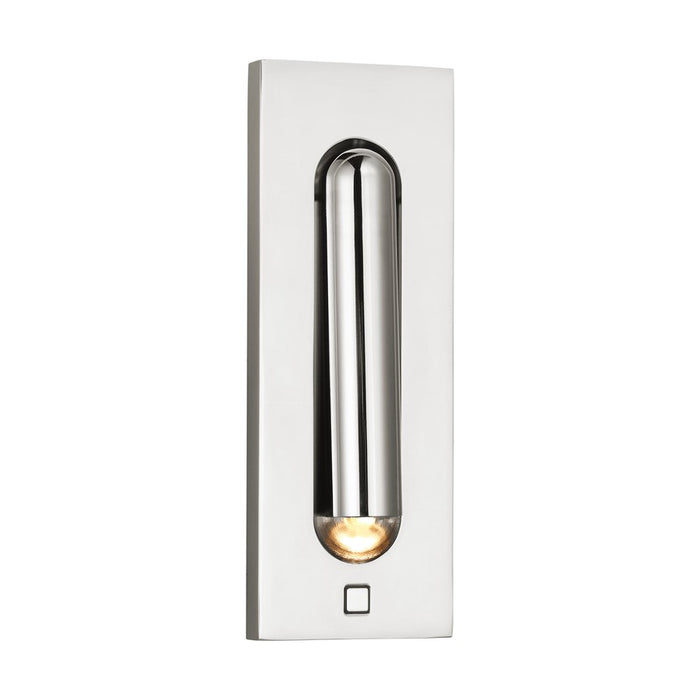 Visual Comfort Modern Ponte 1 Light 7" Task Sconce, Pol Nickel
