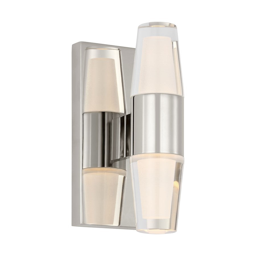 Visual Comfort Modern Sean Lavin Lassell 2 Lt Sconce, PN/CRY - SLWS31327N