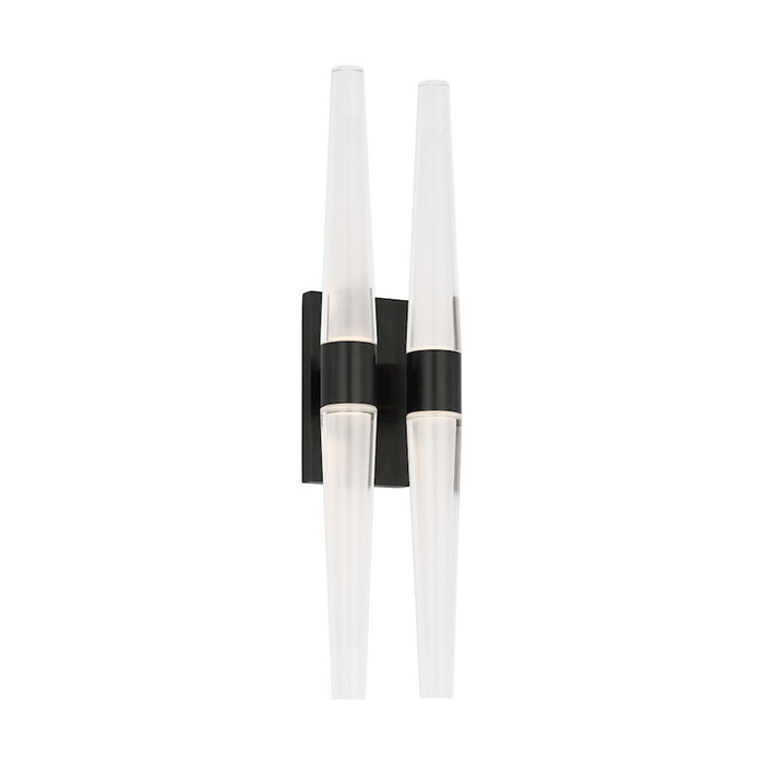 Visual Comfort Modern S Lavin Lassell 4 Lt 16" Dbl Sconce, DB/CRY - SLWS34627BZ