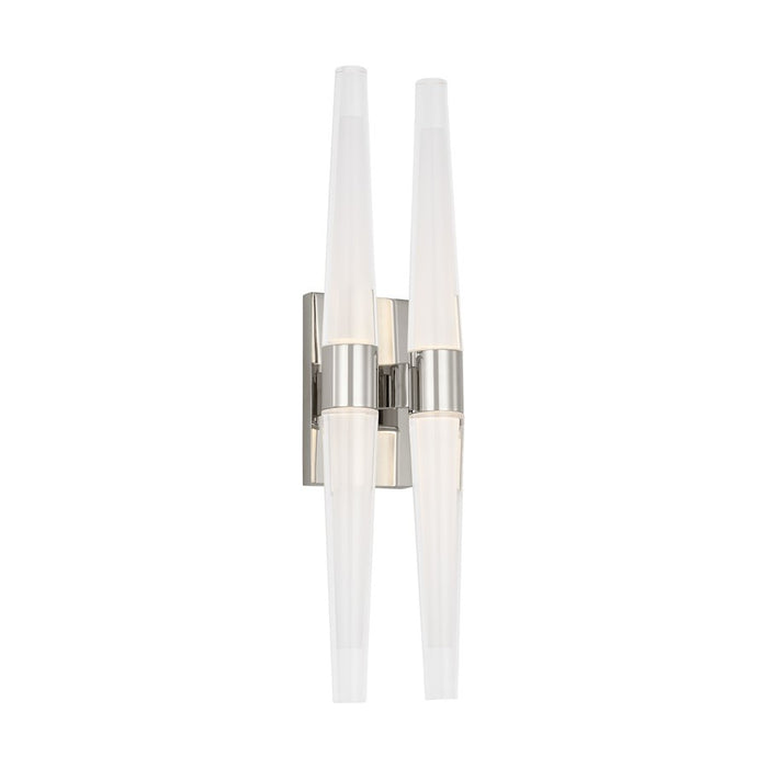 Visual Comfort Modern S Lavin Lassell 4 Lt 16" Dbl Sconce, PN/CRY - SLWS34627N