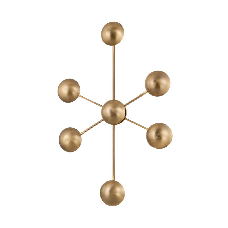 Troy Lighting Giovanni 6 Light Wall Sconce, Patina Brass - B1035-PBR