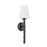 Troy Lighting Alvaro 1 Light Wall Sconce, Black/Off White Linen - B1220-TBK