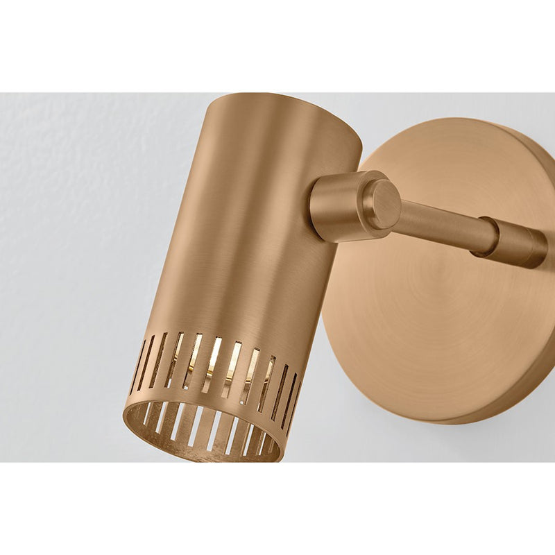 Troy Lighting Arrow 1 Light Wall Sconce, Patina Brass