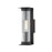 Troy Lighting Presley 1 Light Exterior Sconce, Black/Clear