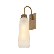 Troy Lighting Gulliver 1Lt Wall Sconce, Patina Brass/Clear Etched - B1416-PBR