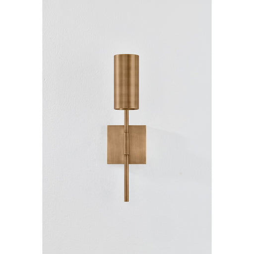 Troy Lighting Gage 1 Light Wall Sconce, Patina Brass