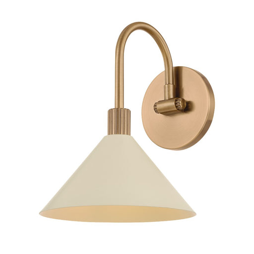 Troy Lighting Jovani 1Lt Bath/Vanity, Brass/Soft Sand/Soft Sand - B1809-PBR-SSD