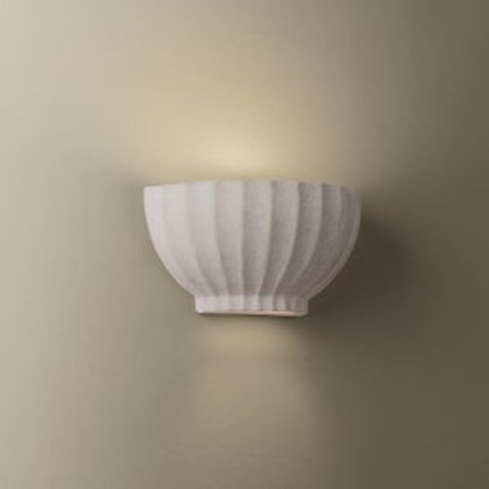 Troy Lighting Efron 1Lt Wall Sconce, White/Ceramic Ivory Texture