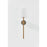 Troy Lighting Los Vilos 1 Light Wall Sconce, Brass/Off White Linen