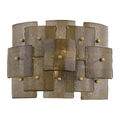 Troy Lighting Jacik 2Lt Wall Sconce, Patina Gold Leaf/BRONZE, CANDY