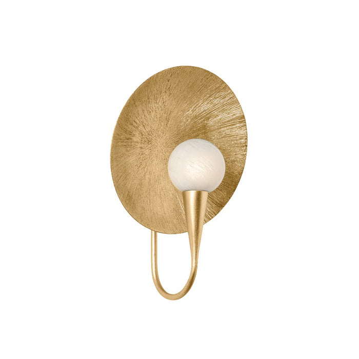 Troy Lighting Ahmad 1 Light Wall Sconce, Vintage Gold Leaf/Cloud - B2614-VGL