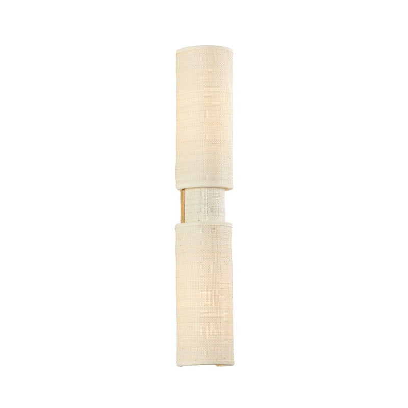 Troy Lighting Ashton 2Lt Wall Sconce, Gold Leaf/Natural Grasscloth - B2725-VGL