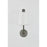 Troy Lighting Rigby 1 Light Wall Sconce, Pewter/Off White Linen