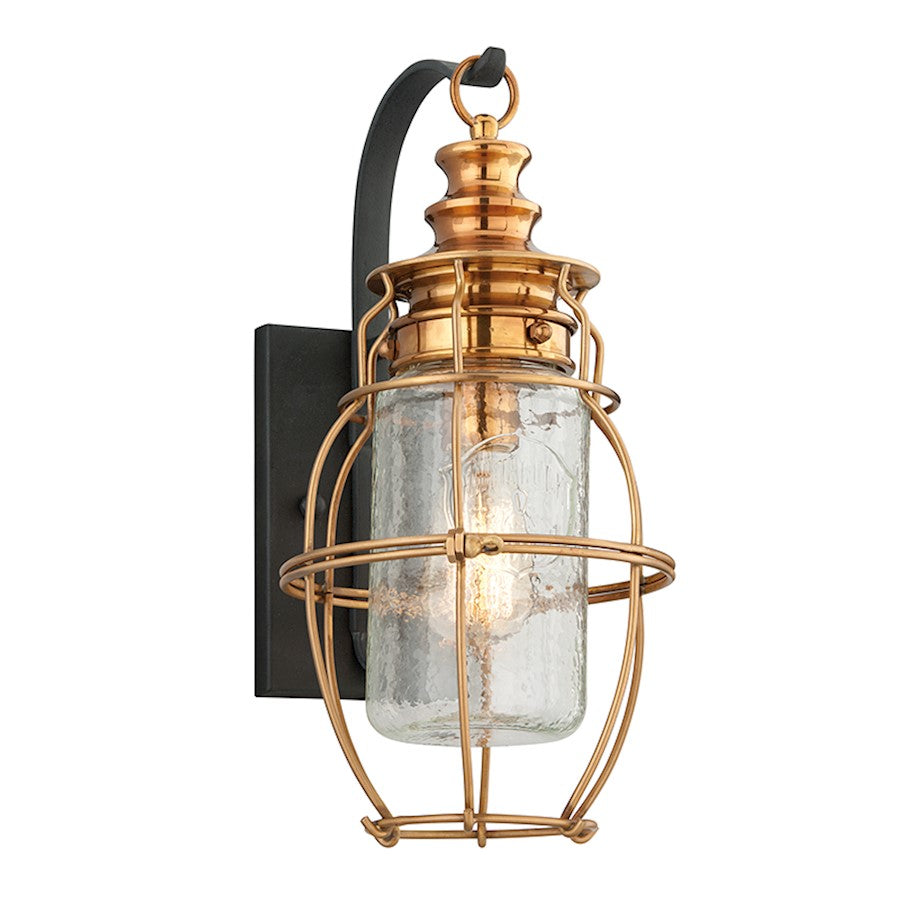 Troy Lighting Little Harbor 1Lt Outdoor Wall Sconce, Old Brass - B3572-OL