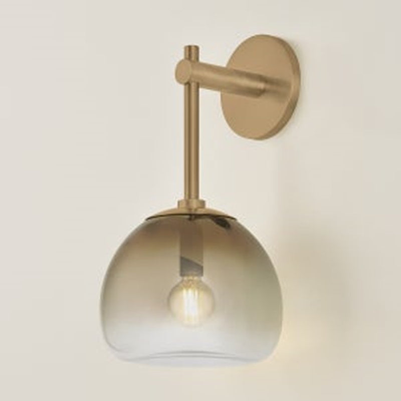 Troy Lighting August 1Lt Wall Sconce, Patina Brass/Ombre
