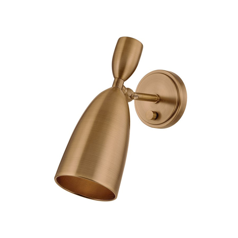 Troy Lighting Spade 1 Light Wall Sconce, Patina Brass/Patina Brass - B4012-PBR