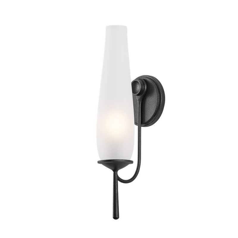Troy Lighting Legacy 1Lt Wall Sconce, Forged Iron/Clear Etched - B4217-FOR