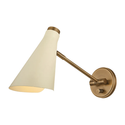 Troy Lighting Andersen 1Lt 10"H Wall Sconce, Patina Brass/Sand