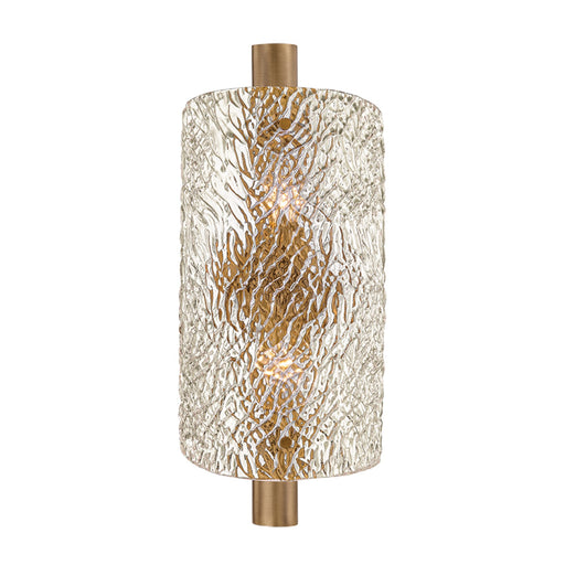 Troy Lighting Bergeron 2 Light Wall Sconce, Patina Brass/Piastre
