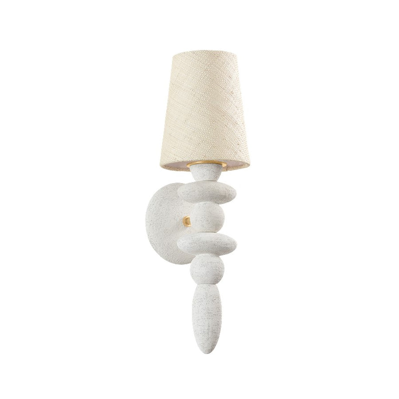 Troy Lighting Cullen 1Lt Sconce, Gold Leaf/Gypsum Clay/Saguran - B5520-VGL-CGL