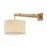 Troy Lighting Mailo 1Lt Wall Sconce, Patina Brass/White Linen 1 - B5612-PBR