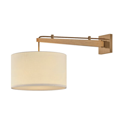Troy Lighting Mailo 1Lt Wall Sconce, Patina Brass/White Linen 1 - B5612-PBR