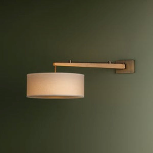 Troy Lighting Mailo 1Lt Wall Sconce, Patina Brass/White Linen 1