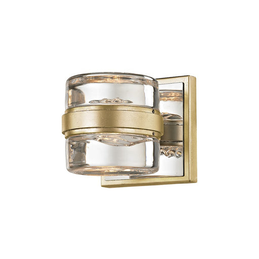 Troy Lighting Splash 1 Light Bath and Vanity, Silver Leaf/Clear - B5691-SL