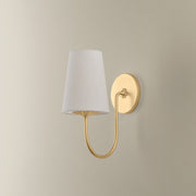 Troy Lighting Weiland 1Lt Wall Sconce, Vintage Gold Leaf/Raw Silk