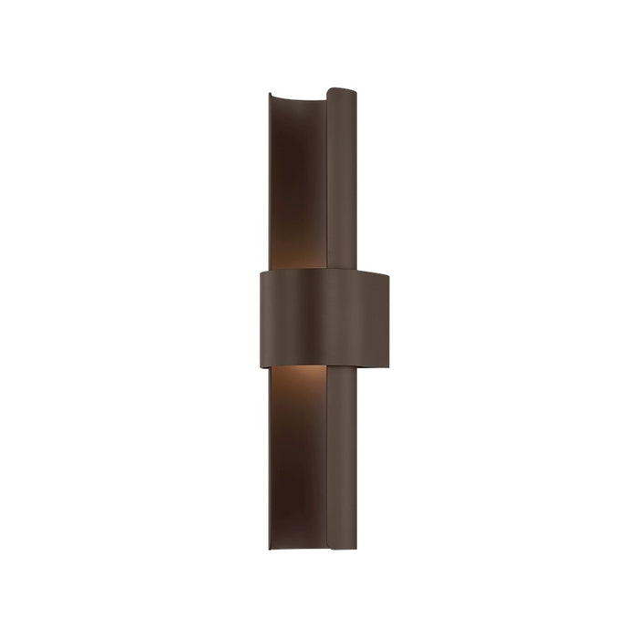 Troy Lighting Ossian 1Lt 20" Exterior Sconce, Bronze/Clear/Etched - B6420-BRZ
