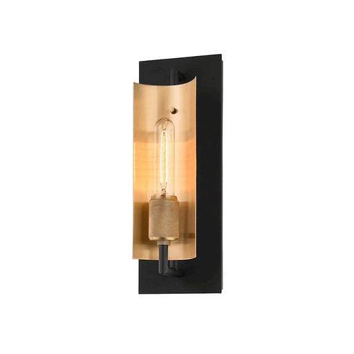 Troy Lighting Emerson 1 Light Wall Sconce, Soft Black - B6781-SBK-BBA