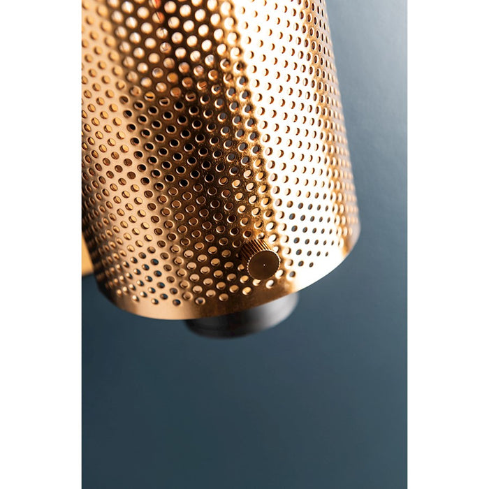 Troy Lighting Pilsen 1 Light Wall Sconce, Modern Bronze/Aged Brass