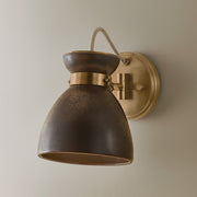 Troy Lighting Allston 1 Light Wall Sconce, Patina Brass